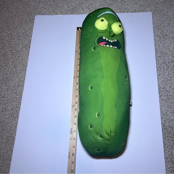 Adult Swim Pickle Rick Rick and Morty Stuffed Animal Plush Toy Doll Green 19” - Picture 3 of 4